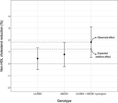 Common Statin Intolerance Variants in ABCB1 and LILRB5 Show Synergistic Effects on Statin Response: An Observational Study Using Electronic Health Records